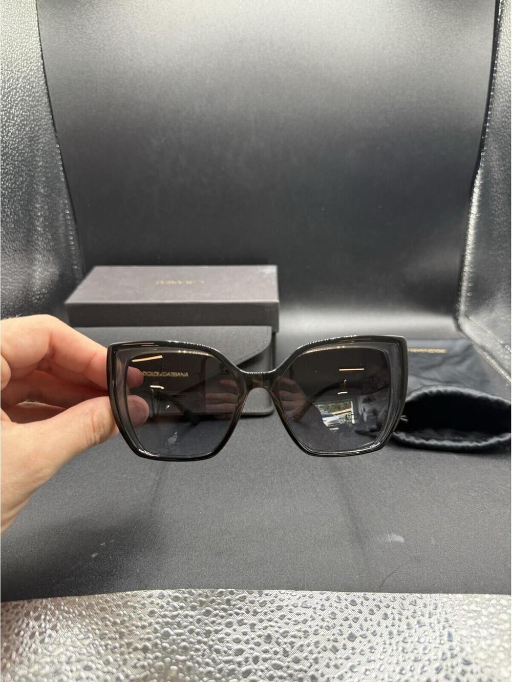 Dolce & Gabbana DG6138 Black Oversized Grey Gradient Lenses